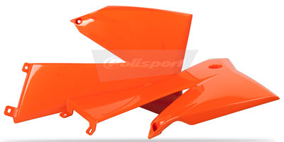 POLISPORT RADIATOR SCOOP KTM ORANGE PART# 8411500002 NEW