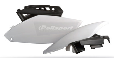 POLISPORT PR/SIDE PANELS BLK/WHT YZ250F 2010 PART# 8605600001 NEW
