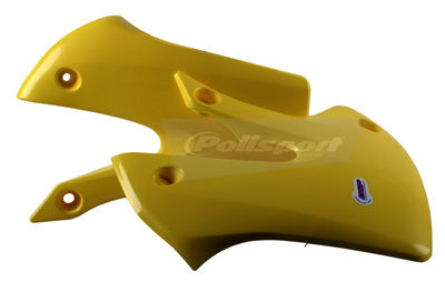 POLISPORT RADIATOR SCOOPS (YELLOW RM 01) PART# 8429300003 NEW