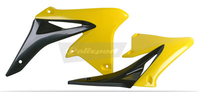 POLISPORT PR/RAD SHROUDS BLK/YLW RMZ250 2010 PART# 8413600003 NEW