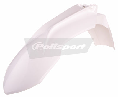 POLISPORT FRONT FENDER SX/F WHT PART# 8573700002 NEW