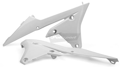 POLISPORT RADIATOR SCOOP YZ250/450F 14 WHITE PART# 8417200002 NEW