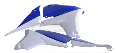 POLISPORT PR/RAD SHROUDS BLU/WHT YZ450F 10-11 PART# 8413800007 NEW