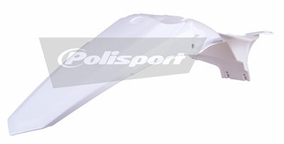 POLISPORT REAR FENDER (WHITE) PART# 8579600002 NEW