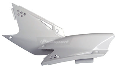 POLISPORT SIDE PANELS KAW WHT PART# 8603000001 NEW