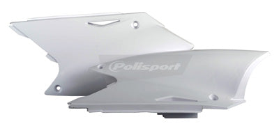 POLISPORT PR/SIDE PLATES KAW/SUZ WHT PART# 8601900003 NEW