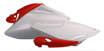 POLISPORT SIDE PANELS HON WHT/RED PART# 8602800001 NEW