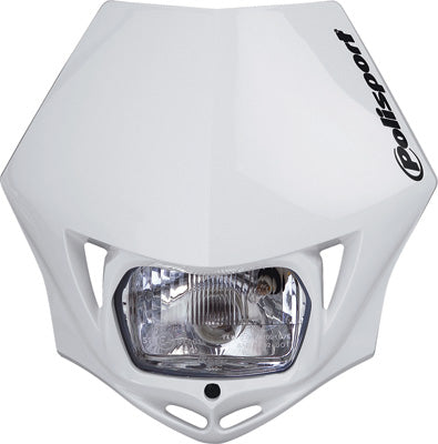 POLISPORT MMX HEADLIGHT WHITE PART# 8663500001 NEW