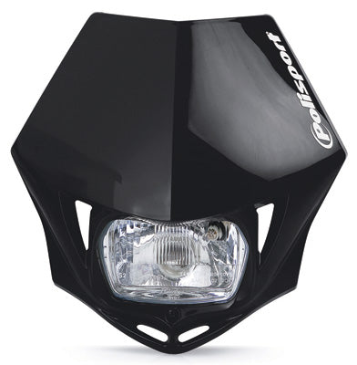 POLISPORT MMX HEADLIGHT BLACK PART# 8663500002 NEW