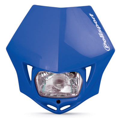 POLISPORT MMX HEADLIGHT BLUE PART# 8663500003 NEW