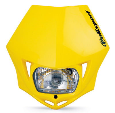 POLISPORT MMX HEADLIGHT YELLOW PART# 8663500004 NEW