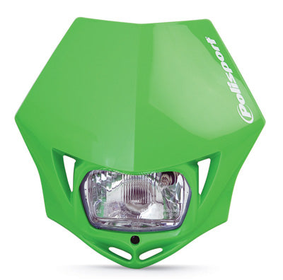 POLISPORT MMX HEADLIGHT GREEN PART# 8663500007 NEW