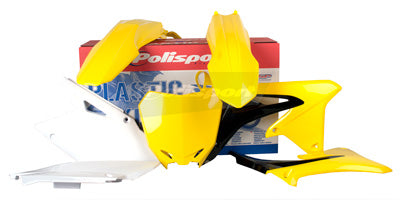 POLISPORT KIT RMZ450 08-13 YELLOW/WHITECOLORS 2011-12 PART# 90209 NEW