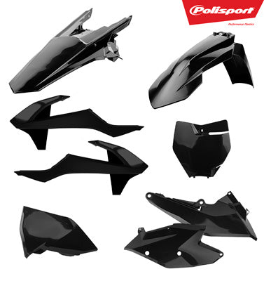 POLISPORT PLASTIC KIT '17 BLACK 90709