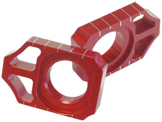 WORKS AXLE BLOCK (RED) PART# 17-026 NEW