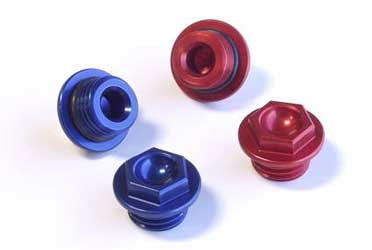 WORKS Oil Filler Plug Blue PART NUMBER 24-191