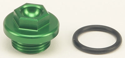WORKS Oil Filler Plug Green PART NUMBER 24-198