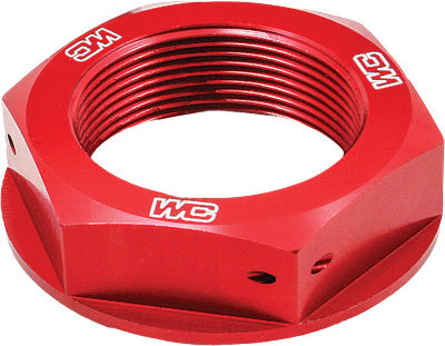 WORKS STEERING STEM NUT (RED) PART# 24-405 NEW