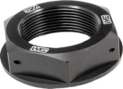 WORKS STEERING STEM NUT (BLACK) PART# 24-310 NEW