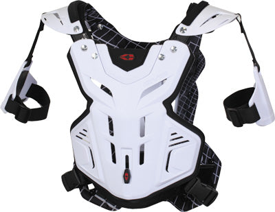 EVS F2 CHEST PROTECTOR WHITE LARGE PART# F2WH-L