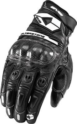 EVS SILVERSTONE LEATHER GLOVES BLACK 2X-LARGE PART# 612105-0106