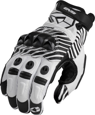 EVS SILVERSTONE LEATHER GLOVES WHITE 2X-LARGE PART# 612105-0206