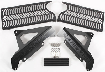 UNABIKER RADIATOR GUARD HONDA 05-12 CRF450X PART# HF450X2-K NEW