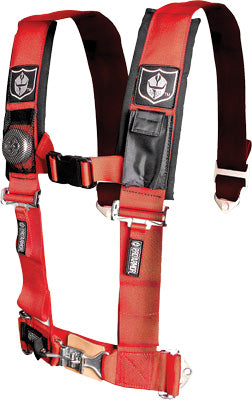PRO ARMOR 4Pt Harness 3" Pads Red PART NUMBER A114230RD