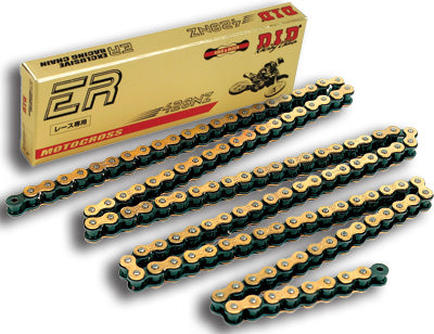 D.I.D SUPER 428NZG-118 NON O-RING CHAIN (GOLD) PART# 428NZ-118 G/B