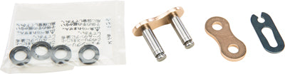 FIRE POWER X-RING CLIP MASTER LINK GOLD 520FPX-SKJ/G