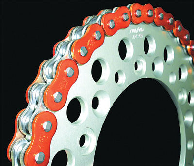 EK ZVX3 CHAIN 520X120 (ORANGE) PART# 520ZVX3-120/AO NEW