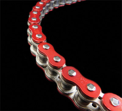 EK ZVX3 CHAIN 520X120 (RED) PART# 520ZVX3-120/AR NEW