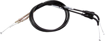 MOTION PRO BLACK VINYL THROTTLE PUSH-PULL CABLE SET 03-0404