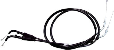 MOTION PRO BLACK VINYL THROTTLE PUSH-PULL CABLE SET 03-0408
