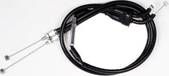 MOTION PRO 2006-2012 Yamaha YZF-R6 BLACK VINYL THROTTLE PUSH-PULL CABLE SET 05-0