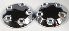 SHOGUN CARBON S5 FIBER SWINGARM SLIDER END CAPS (CHROME) PART# 710-0922 NEW