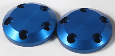 SHOGUN CARBON S5 FIBER FRAME SLIDER END CAPS (BLUE) PART# 710-0901 NEW