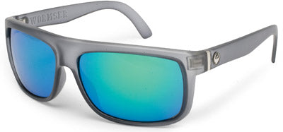 DRAGON WORMSER SUNGLASSES MATTE GREY W/GREEN ION LENS PART# 720-1825