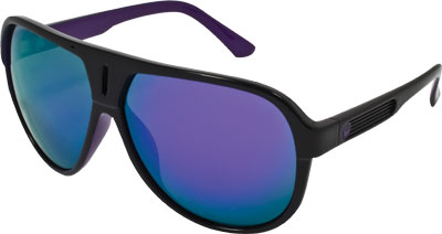 DRAGON EXPERIENCE 2 SUNGLASSES JET PU RPLE W/PURPLE ION LENS PART# 720-1881