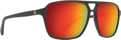 DRAGON PASSPORT SUNGLASSES MATTE MAGNET GREY W/RED ION LENS 2.63E+11