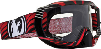 DRAGON VENDETTA GOGGLE VOX RED W/CLEAR AFT LENS PART# 722-1361