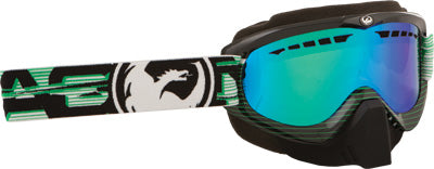 DRAGON MDX GOGGLE NERVE GREEN W/GREEN ION. LENS 722-1721