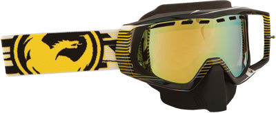 DRAGON VENDETTA GOGGLE NERVE YELLOW W/GOLD ION. LENS PART# 722-1725