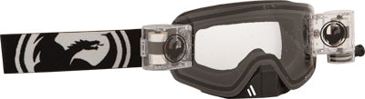 DRAGON NFXS GOGGLE BLACK W/CLEAR RAPID ROLL LENS PART# 722-1731