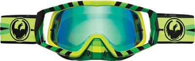 DRAGON VENDETTA GOGGLES MIRAGE GREEN ION W/10 PK TEAROFF PART# 722-1879