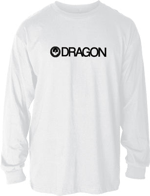 DRAGON TRADEMARK L/S WHITE X-LARGE PART# 723-2483-01X