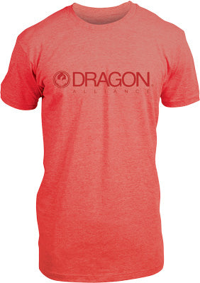 DRAGON TRADEMARK SPECIAL TEE RED HEATHER LARGE PART# 723-2569-02L
