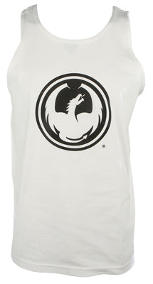 DRAGON ICON STAPLE LINE TANK WHITE MEDIUM PART# 723-3102-01M