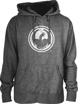 DRAGON ICON HOODIE GUNMETAL HEATHER X-LARGE PART# 723-3143-04X