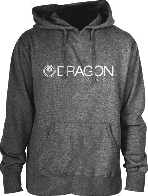 DRAGON TRADEMARK HOODIE GUNMETAL HEATHER LARGE PART# 723-3144-04L